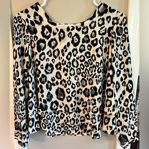 Zara leopard blouse